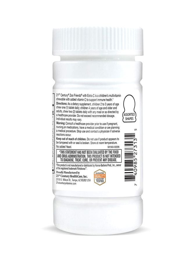 القرن الحادي والعشرون مكمل غذائي زو فريندز غني بفيتامين C - 60  قرص - Image 3